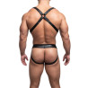 Sparta's Harness Ensemble Jock et Harnais NAUSICA Noir-Rouge